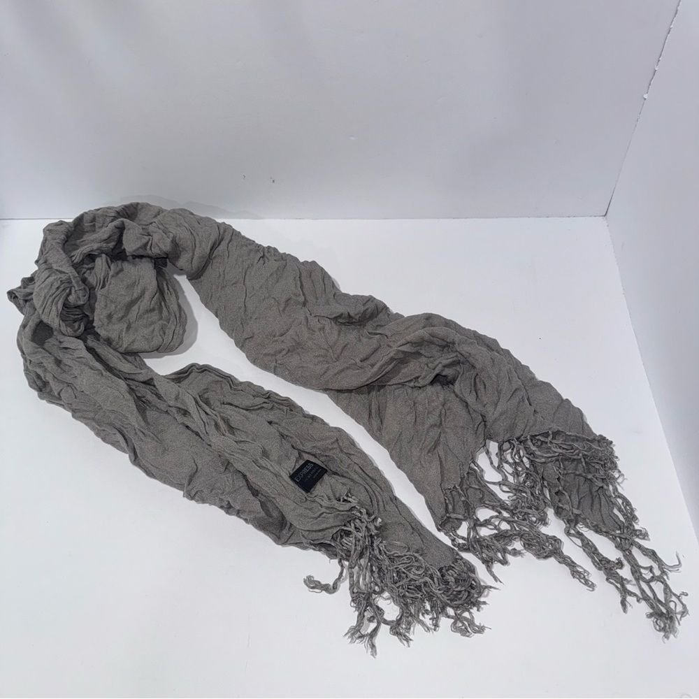 Express Crinkled Gray Scarf